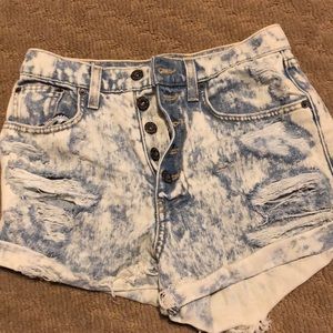 Acid wash jean shorts CARMAR